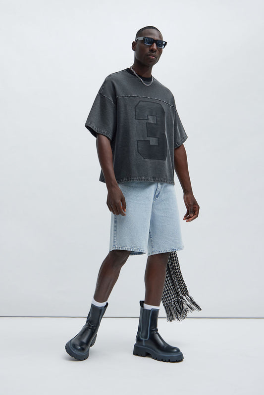 Kyle Oversized Tee - Black Wash - image 2