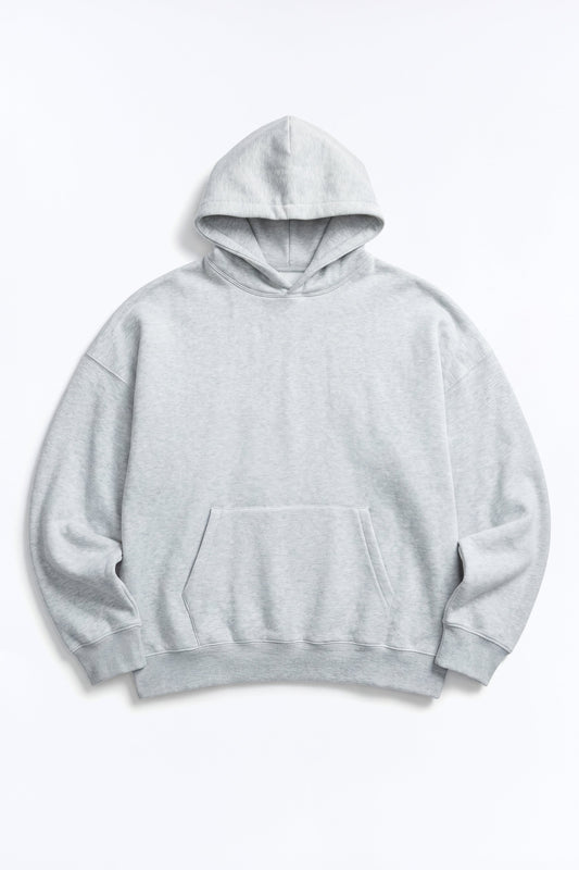 Tyson Oversized Heavyweight Hoodie - Heather Grey - image 2
