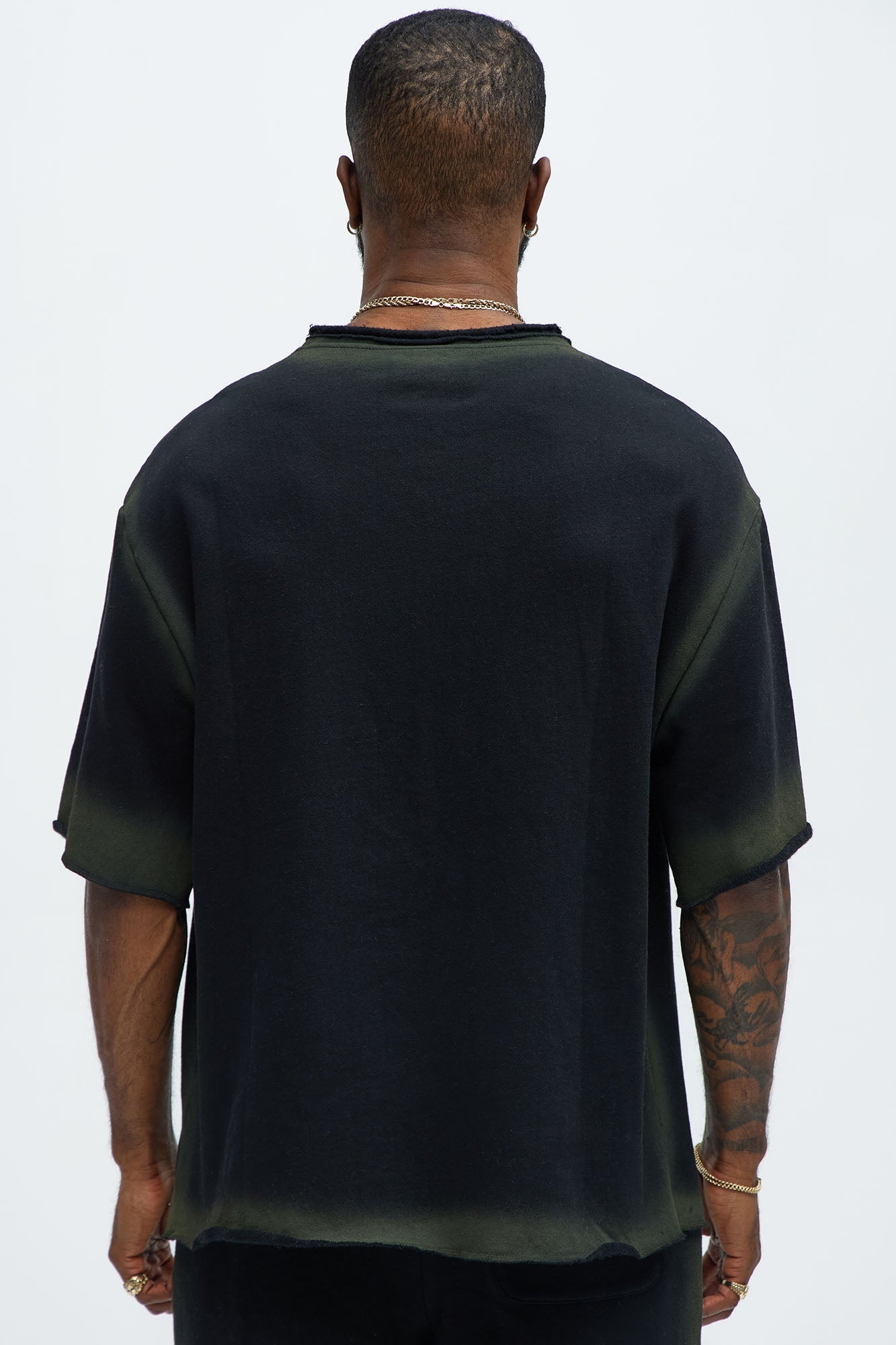 Tyson Blurred Lines Relaxed Fleece Tee - Black - image 4