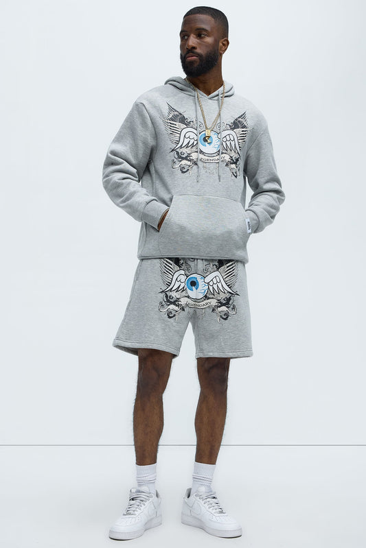 Von Dutch Legendary Hoodie - Heather Grey - image 2
