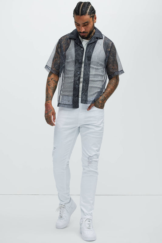 Take No L's Skinny Jean - White - image 2