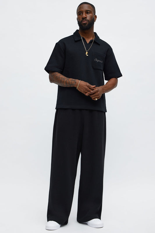 Tyson Happy Mistake Short Sleeve Polo - Black - image 2
