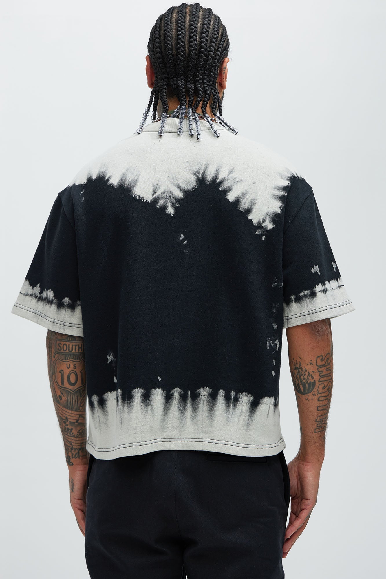 Blurred Edition Fleece Short Sleeve Tee - Black/combo - image 4