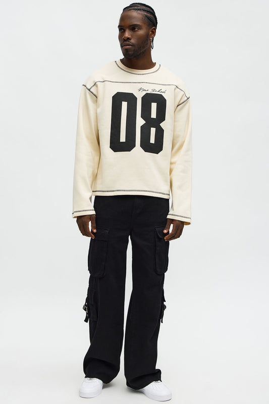 Crazy 8 Crewneck Sweatshirt - Cream - image 2