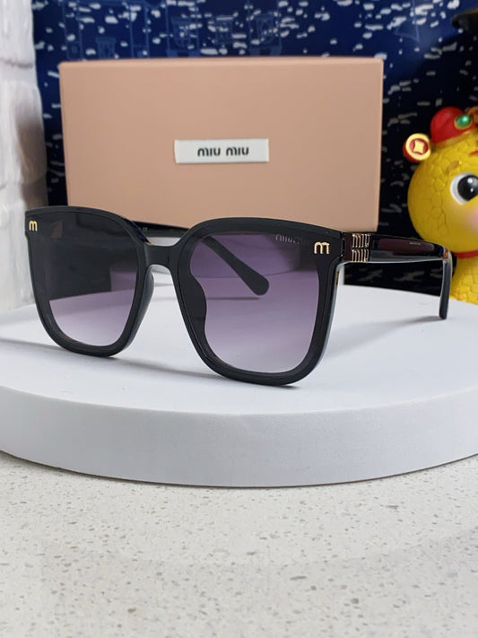 Miu Miu 2026 Acetate & Metal Square Frame Glasses — Women's Korean Style Eyewear