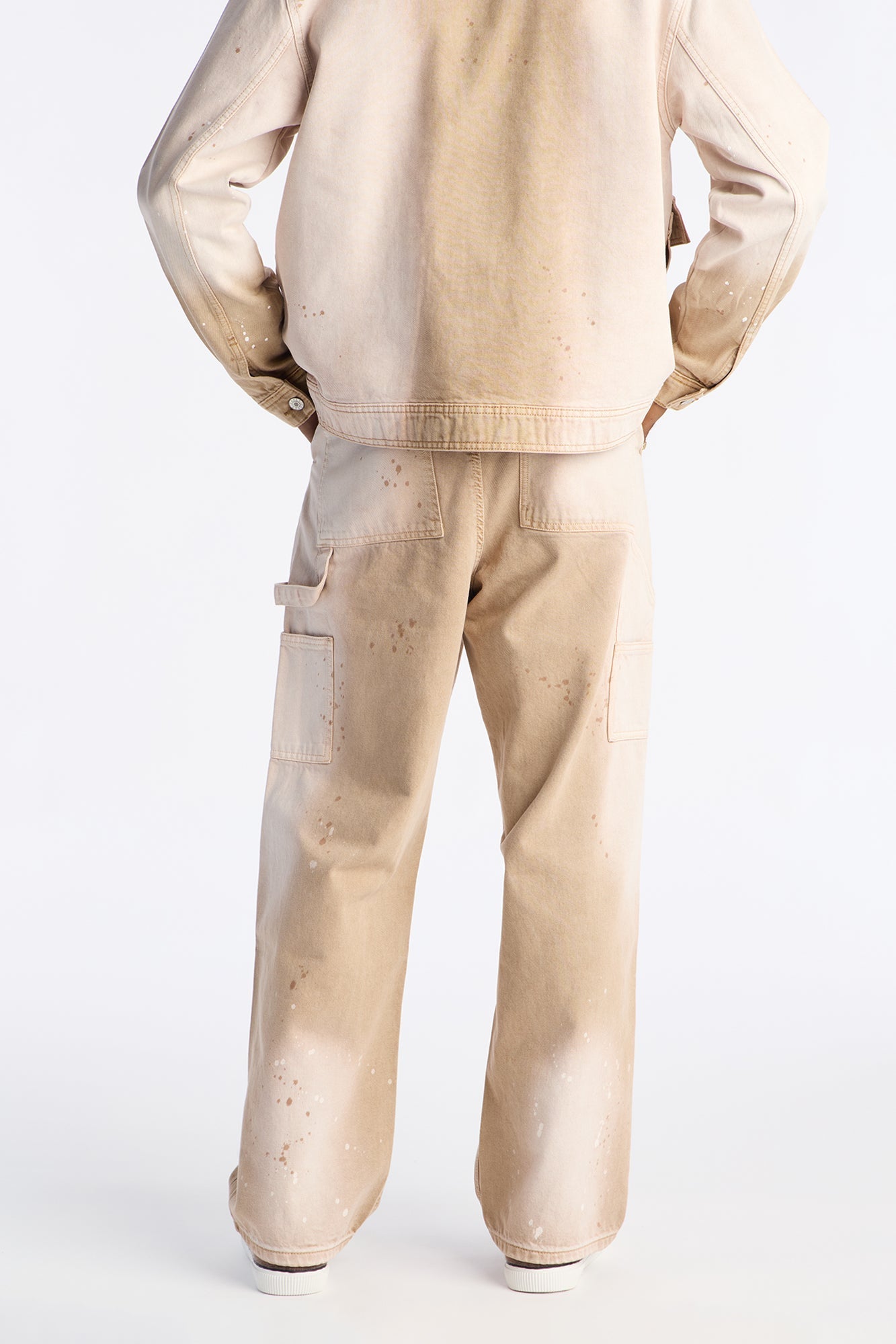 Baggy Spot Stained Jean - Tan - image 4
