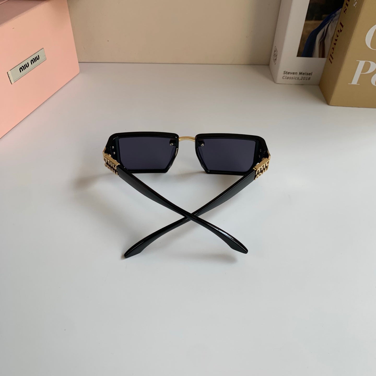 Miu Miu Square Acetate Glasses — 2026 Korean Fashion Eyewear