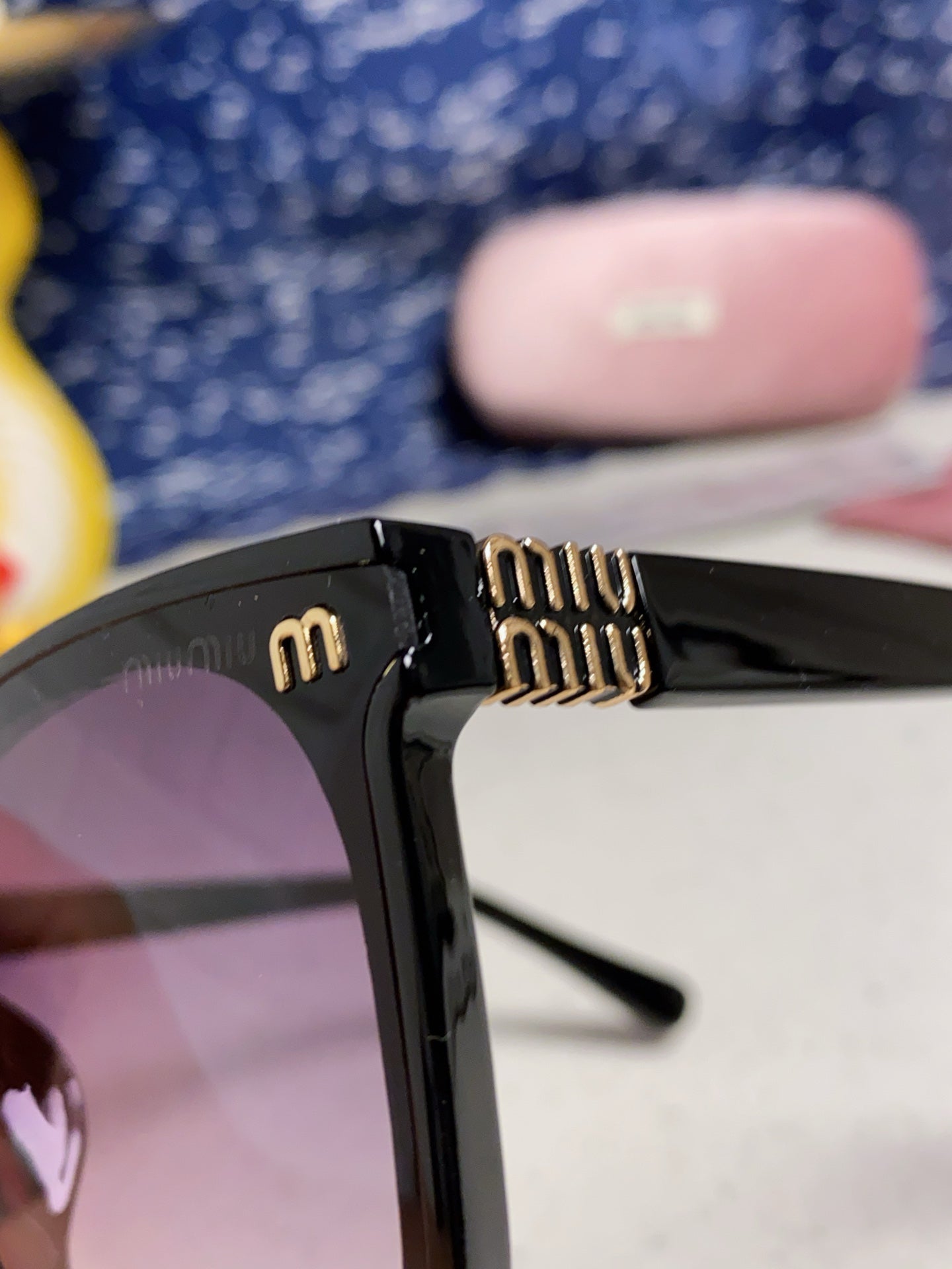 Miu Miu 2026 Acetate & Metal Square Frame Glasses — Women's Korean Style Eyewear
