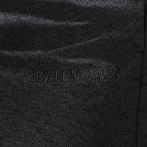 Balenciaga SS26 Embroidered Logo Washed Shorts