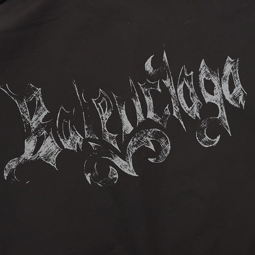 Balenciaga 26SS Gothic Letter Print Short-Sleeve Shirt