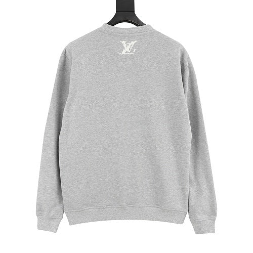 Louis Vuitton LV 26FW Embroidered Logo Crewneck Sweatshirt