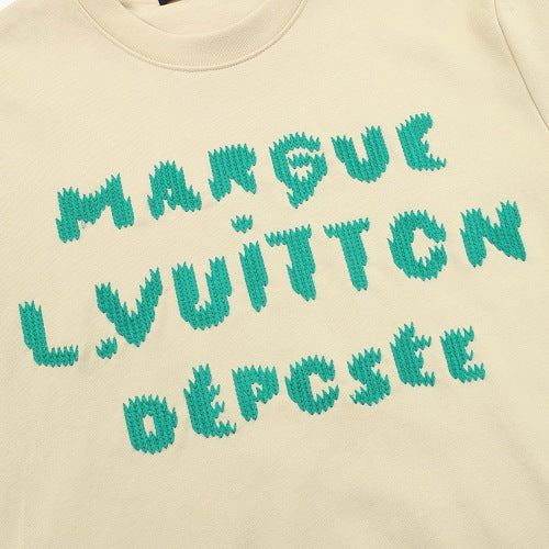 Louis Vuitton LV 26FW Embroidered Logo Crewneck Sweatshirt