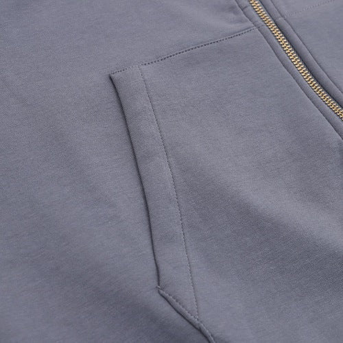 Louis Vuitton LV Two-Tone Embroidered Beaded Pendant Zip-Up Hoodie