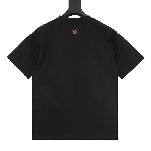 Louis Vuitton Jacquard Knit Nylon-Inlay Spliced Short Sleeve T-Shirt