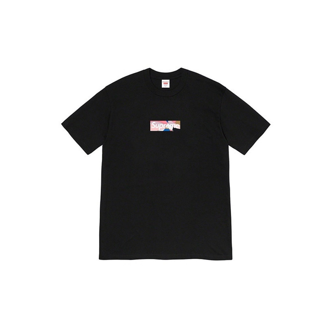 款号794#p40💰 Supreme Week 16 x Emilio Pucci联名款Box Logo Tee Logo印花纯色短袖T恤男女同款 宽松版型 采用260克精梳棉双纱 从面料到辅料全 - view 9