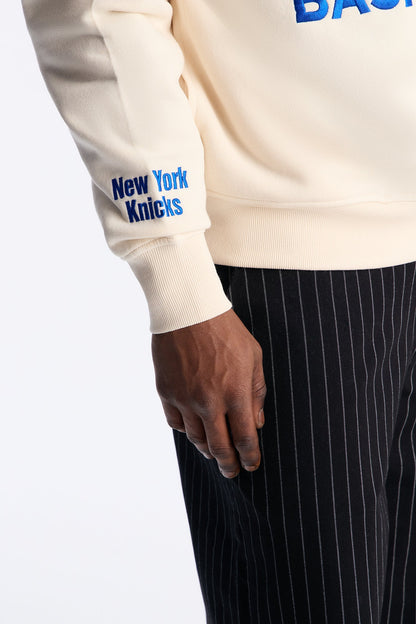 Knicks Embroidered Oversized Hoodie - Cream - image 3