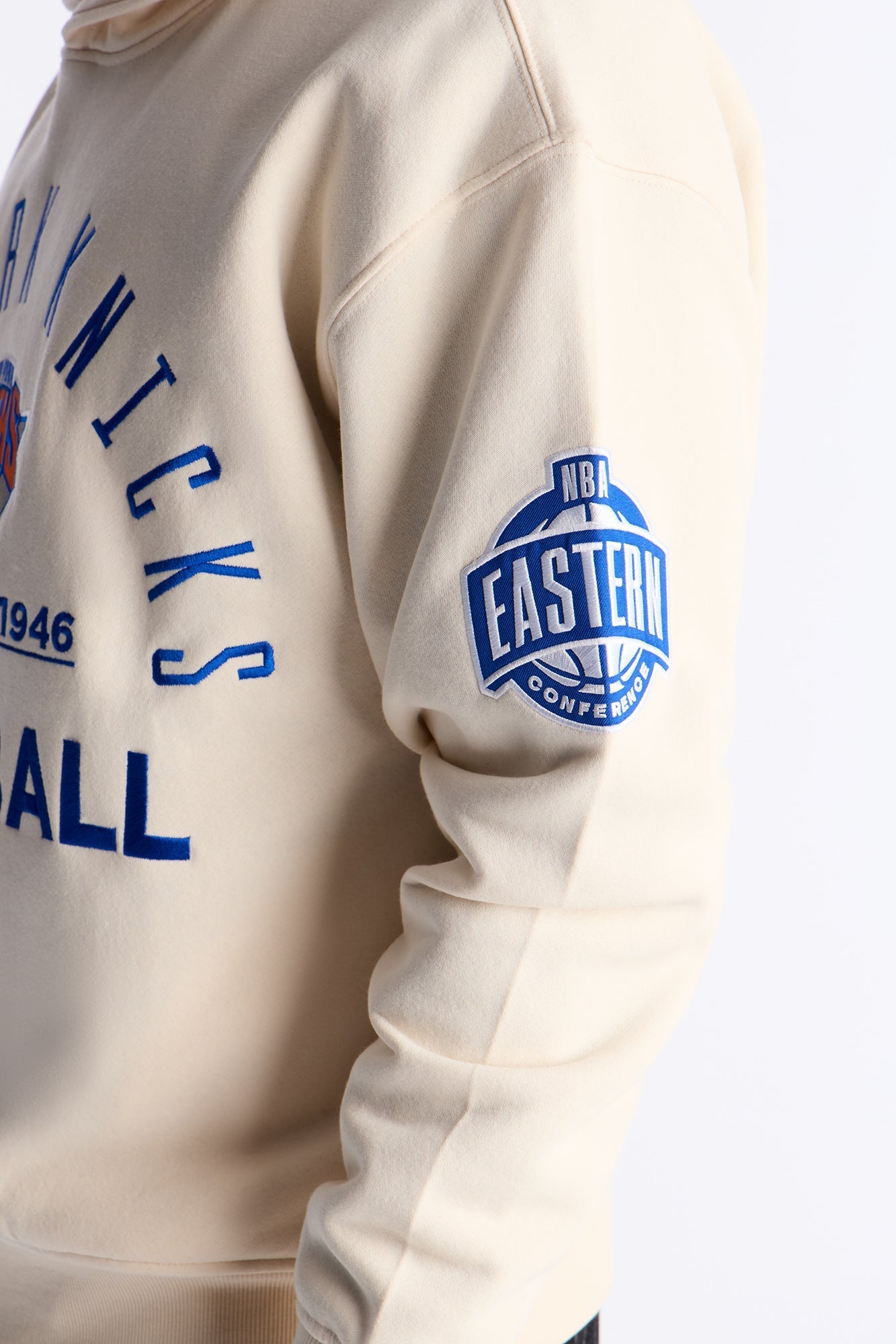 Knicks Embroidered Oversized Hoodie - Cream - image 4