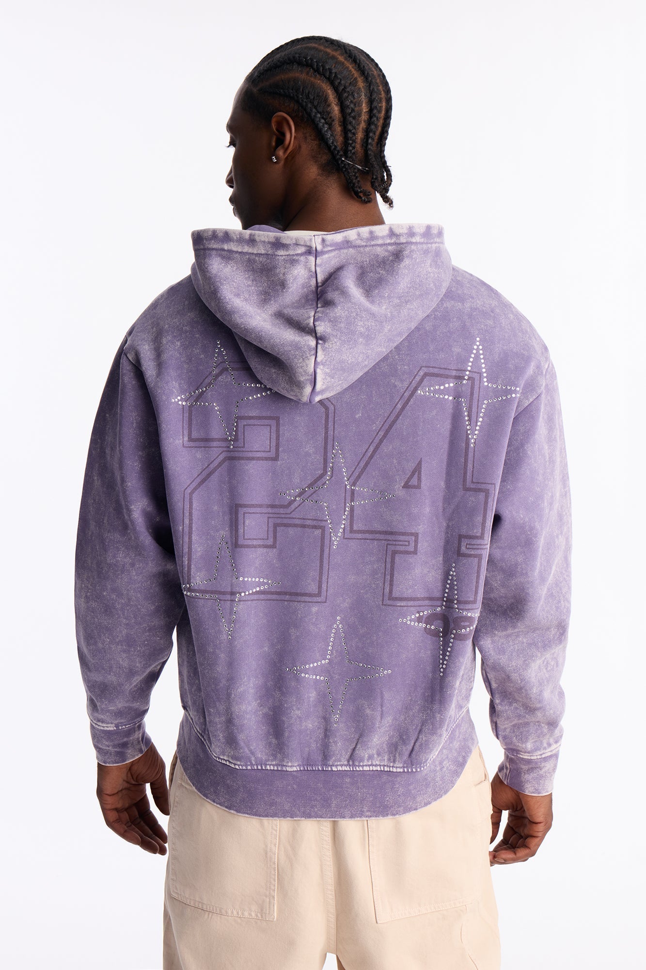 MVP Rhinestone Zip Hoodie - Lavender - image 4