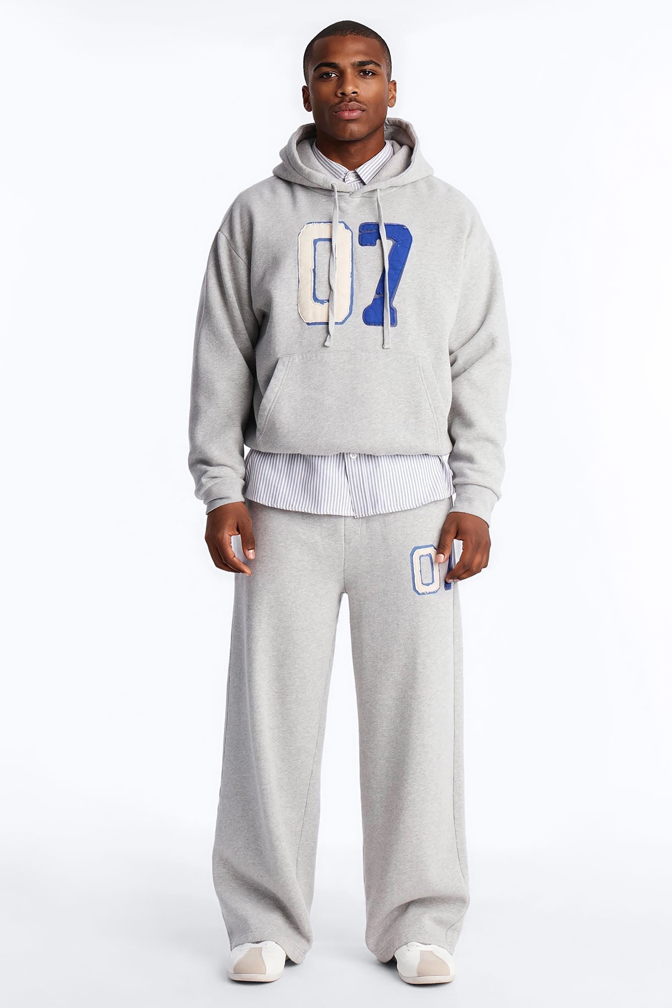 Mellow Patch Hoodie - Heather Grey - image 2