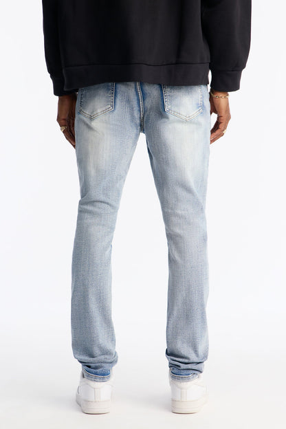 Stacked Skinny Urban Mend Jeans - Light Wash - image 3