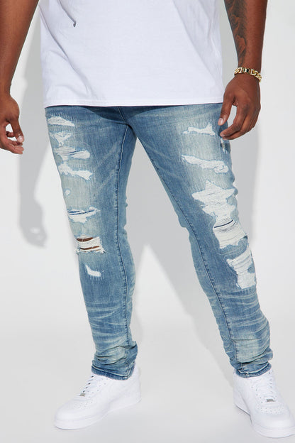 For The Fame Stacked Skinny Jeans - Light Wash - image 2