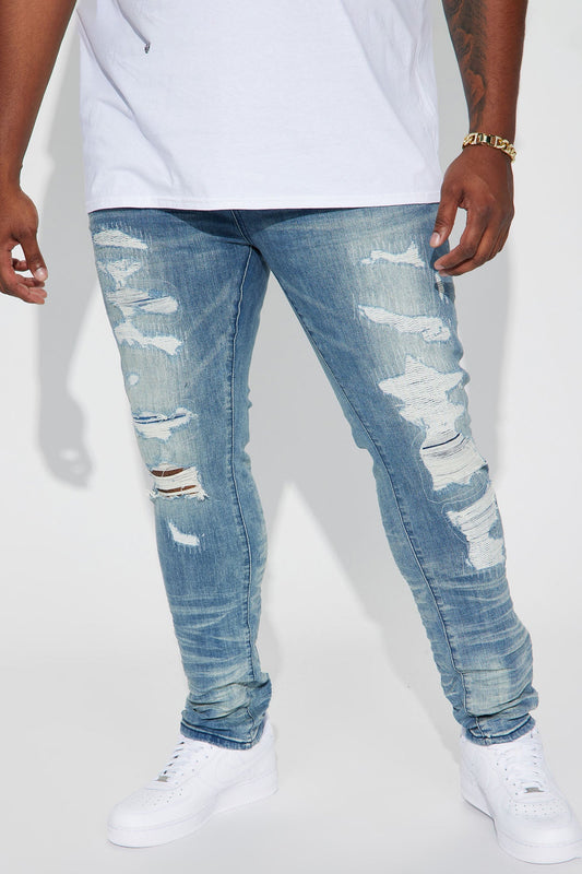 For The Fame Stacked Skinny Jeans - Light Wash - image 2