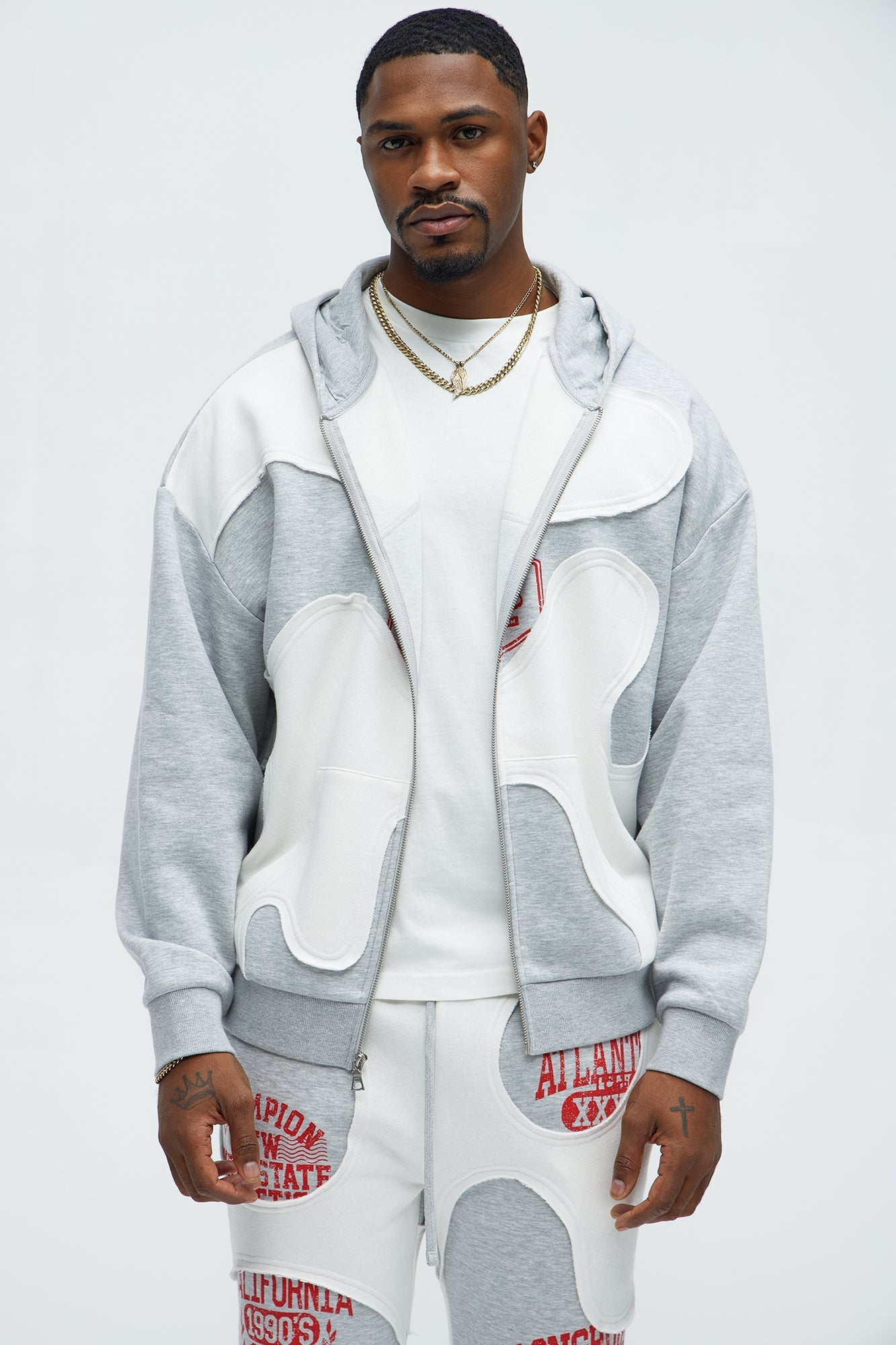 Tyson Champion Oversized Zip Hoodie - Heather/Combo - image 1