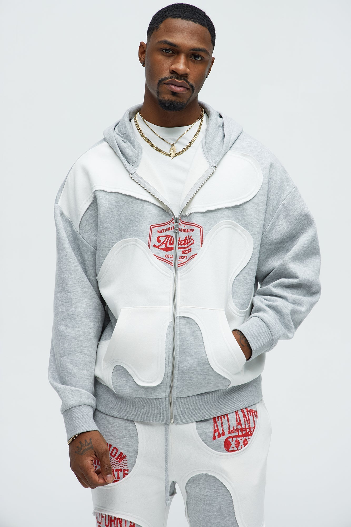 Tyson Champion Oversized Zip Hoodie - Heather/Combo - image 3