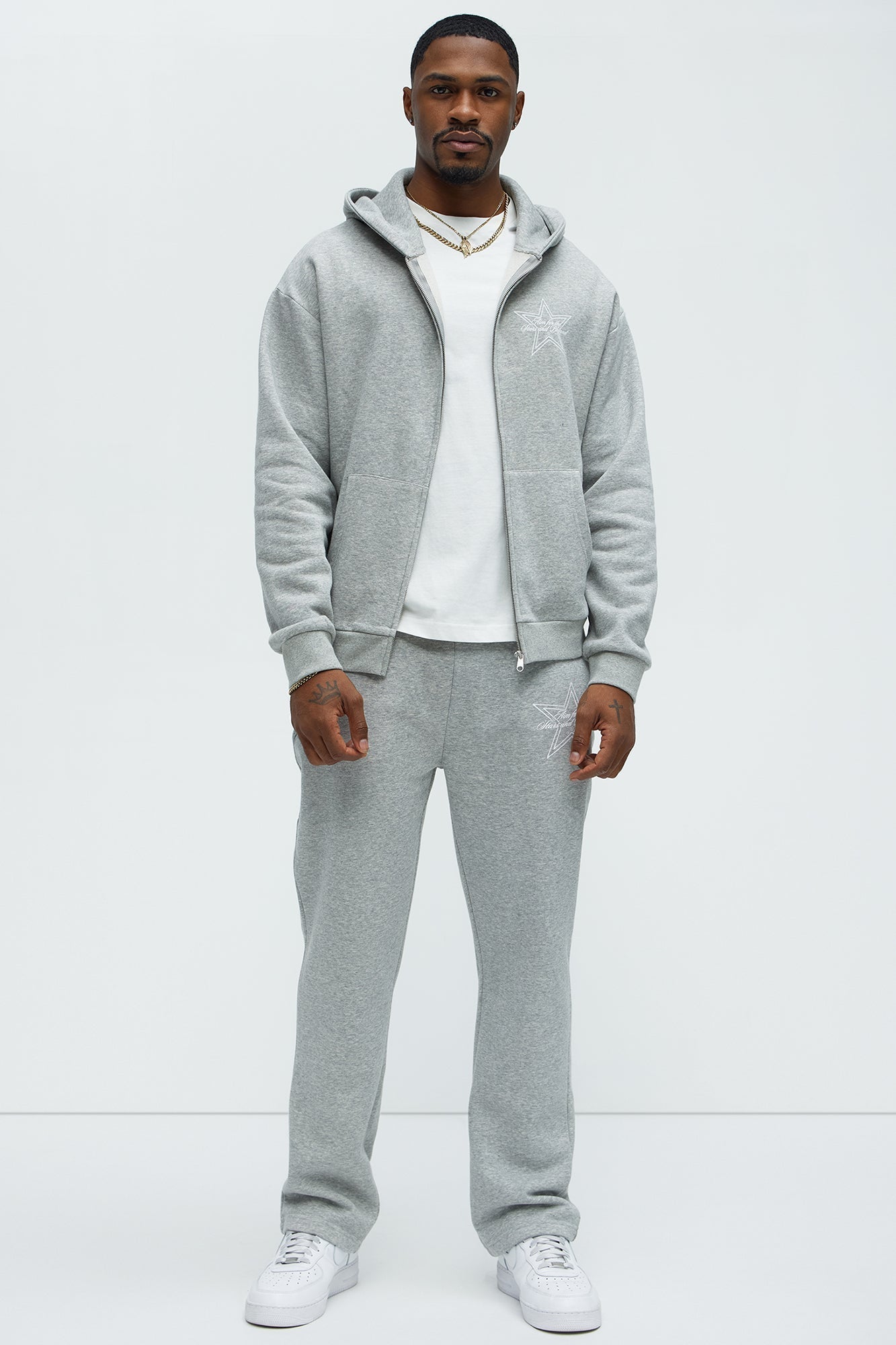 Aim For The Stars Zip Hoodie - Grey - image 2