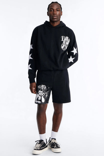 Menace Sent Embroidery Hoodie - Black - image 2