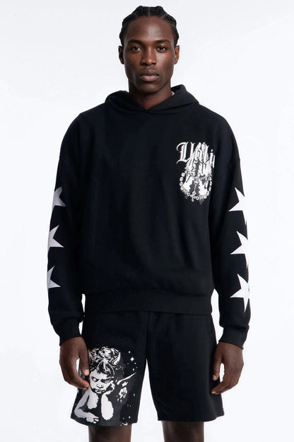 Menace Sent Embroidery Hoodie - Black - image 3