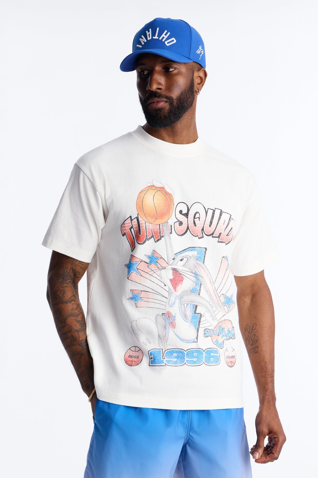 Space Jam Tune Squad 1996 Premium Short Sleeve Shirt - White - image 1