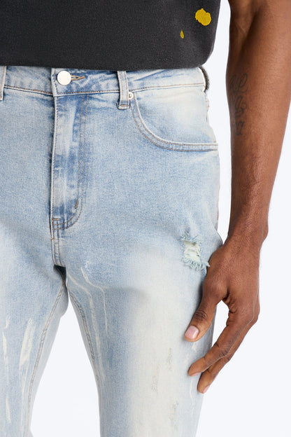 Everyday Street Stacked Skinny Flare Jean - Light Wash - image 3