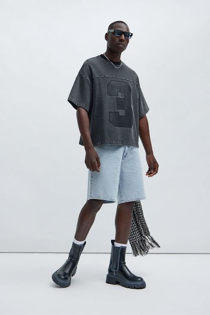 Kyle Oversized Tee - Black Wash - image 2