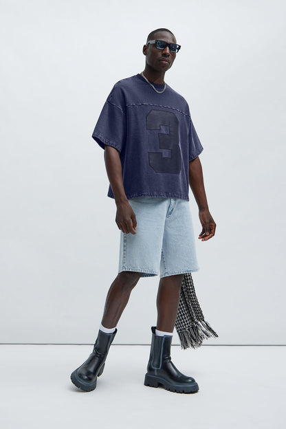 Kyle Oversized Tee - Navy - image 2
