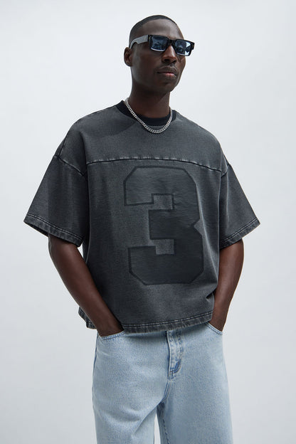 Kyle Oversized Tee - Black Wash - image 1