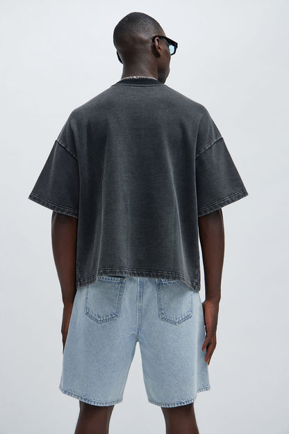 Kyle Oversized Tee - Black Wash - image 3