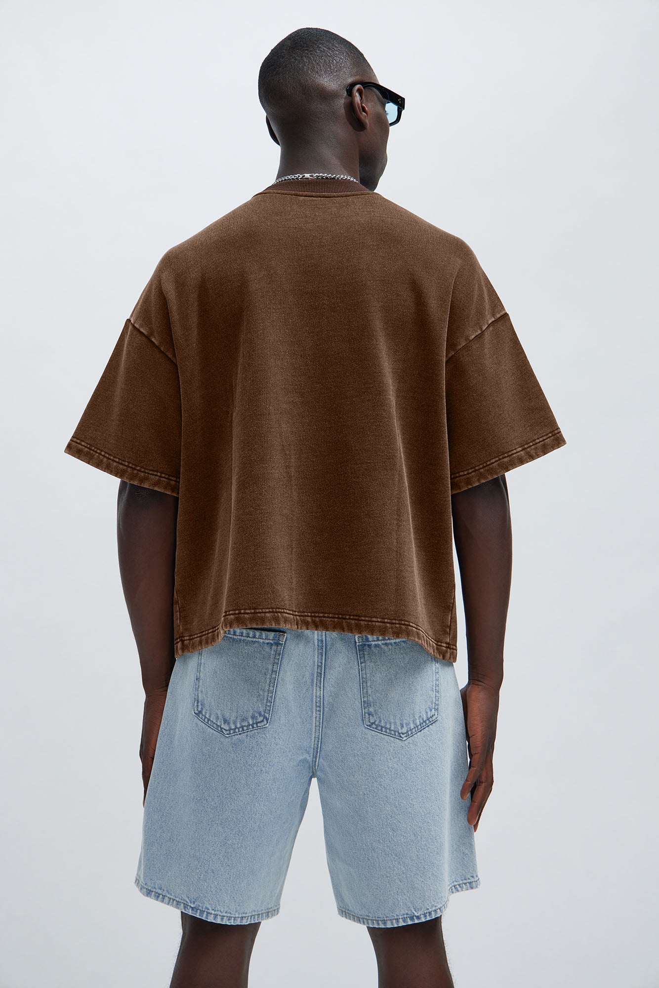 Kyle Oversized Tee - Dark Brown - image 3