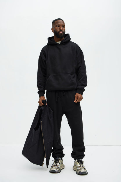 Tyson Oversized Heavyweight Hoodie - Black - image 3