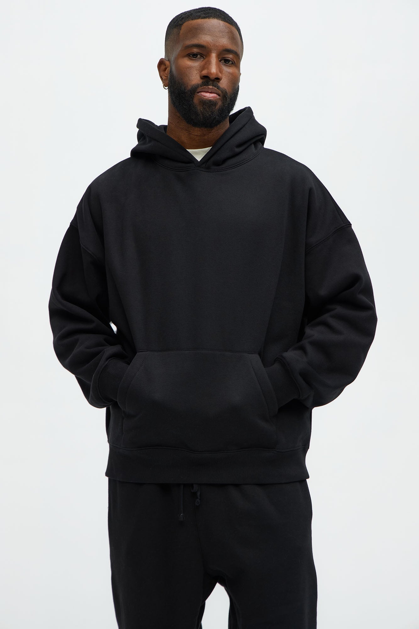 Tyson Oversized Heavyweight Hoodie - Black - image 1