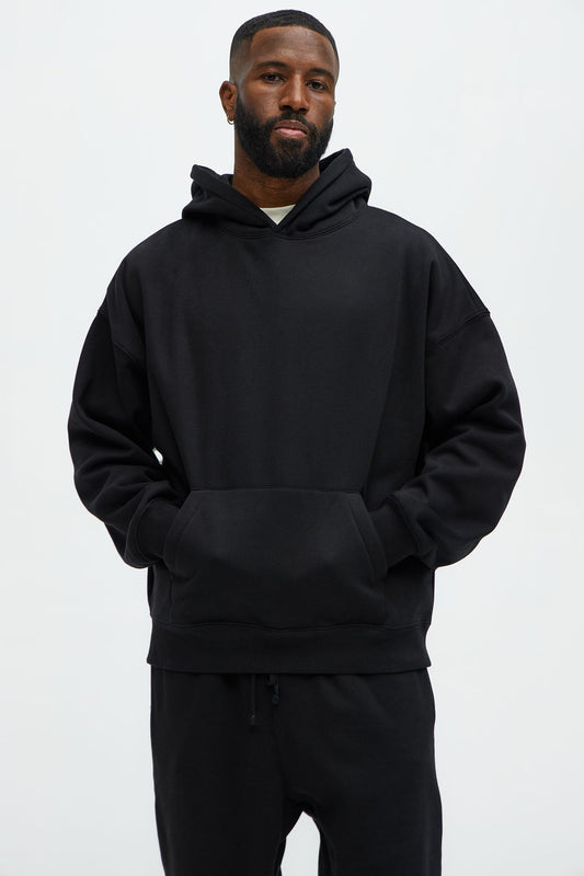 Tyson Oversized Heavyweight Hoodie - Black - image 1