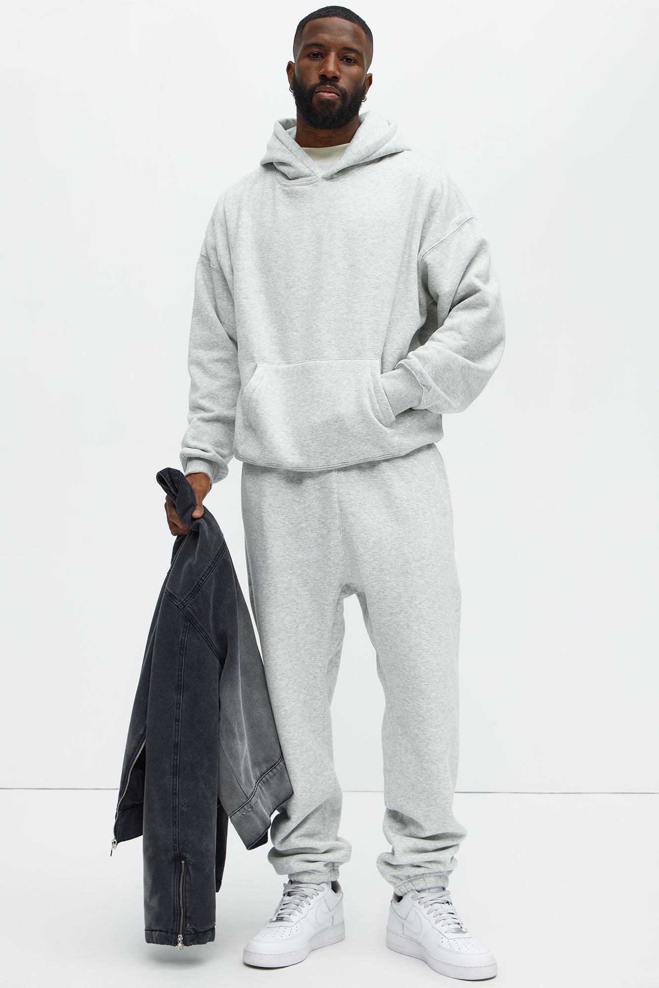 Tyson Oversized Heavyweight Hoodie - Heather Grey - image 3