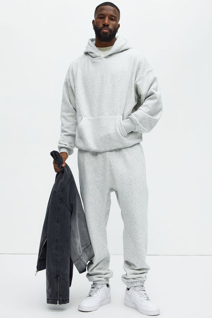 Tyson Oversized Heavyweight Hoodie - Heather Grey - image 3