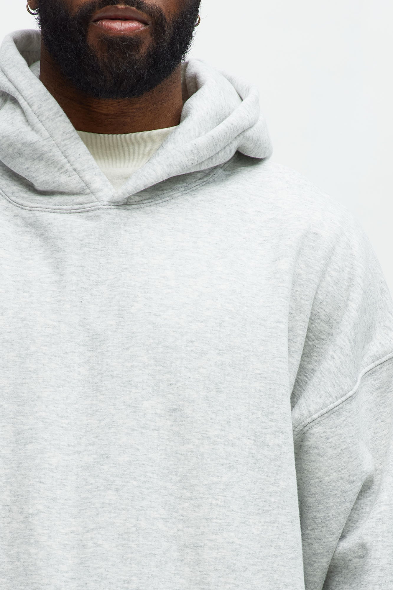 Tyson Oversized Heavyweight Hoodie - Heather Grey - image 4