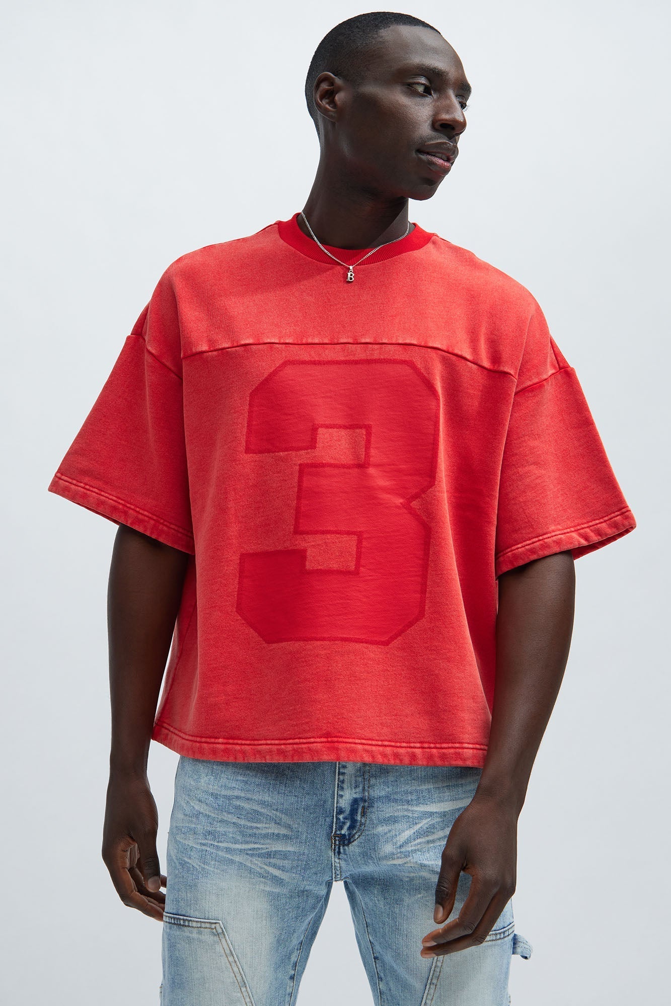 Kyle Oversized Tee - Red - image 1