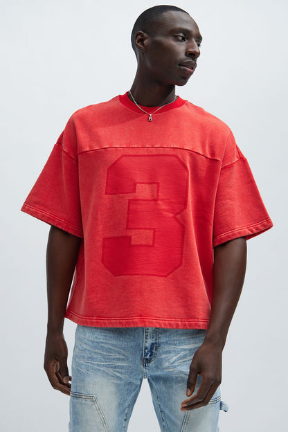 Kyle Oversized Tee - Red - image 1