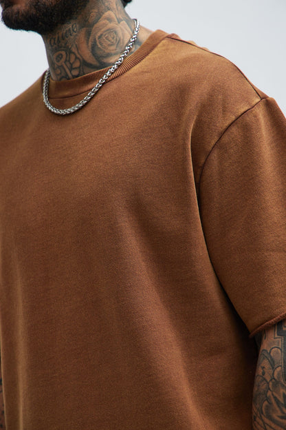 Tyson Heavy Wash Tee - Dark Brown - image 3