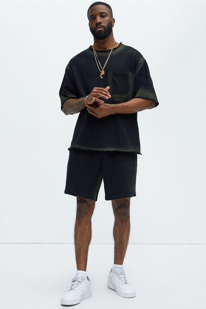 Tyson Blurred Lines Relaxed Fleece Tee - Black - image 2