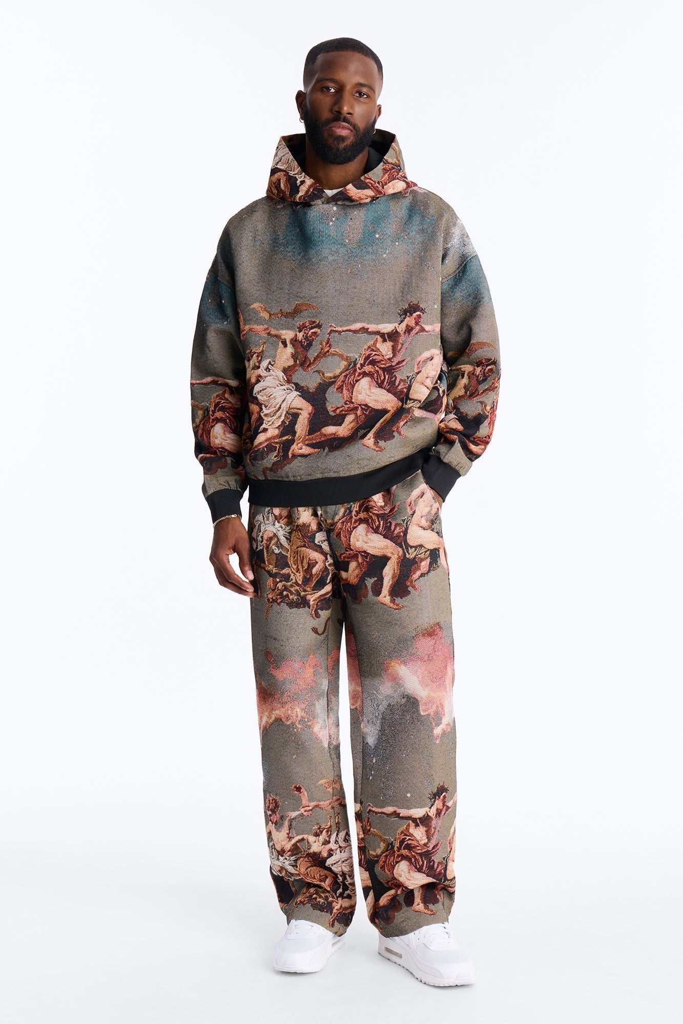 Snakes On The Plains Tapestry Oversized Hoodie - Multi Color - image 2