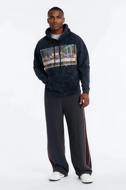 Last Supper Mineral Wash Hoodie - Black Wash - image 2